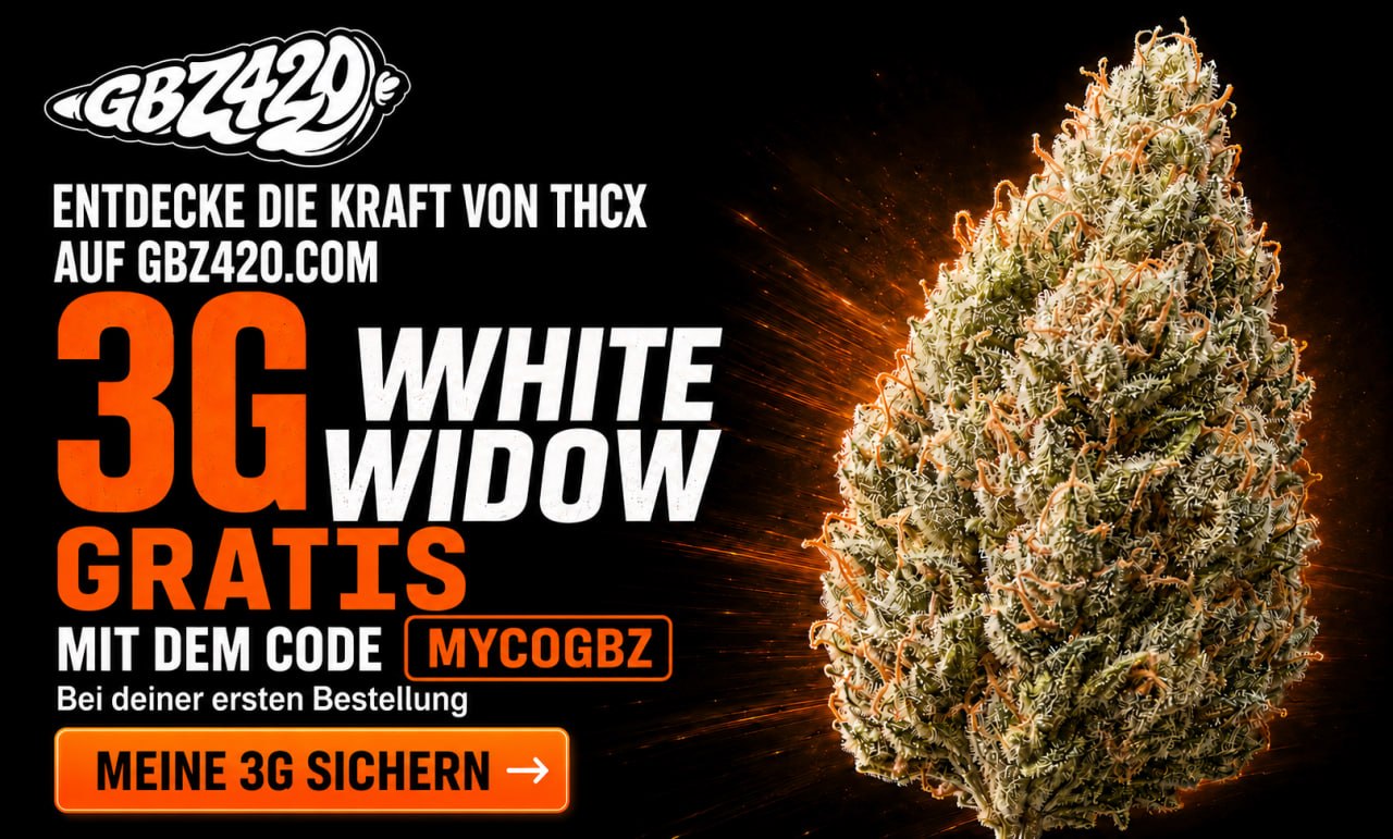 3G THCX gratis bei der ersten Bestellung auf GBZ420 mit dem Code MYCOGBZ