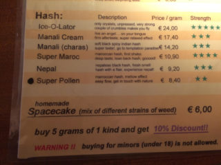 coffeeshop preise im rookies 1