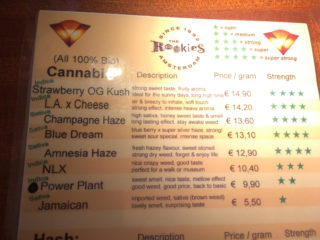 coffeeshop preise im rookies 2