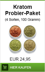 banner zum kratom kaufen und günstigem bestellen im kratomshop in form von 4 abgebildeten kratomsorten samt preis und kaufen-button inklusive einkaufskorb