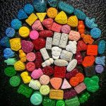 verschiedene teile drogen extasy