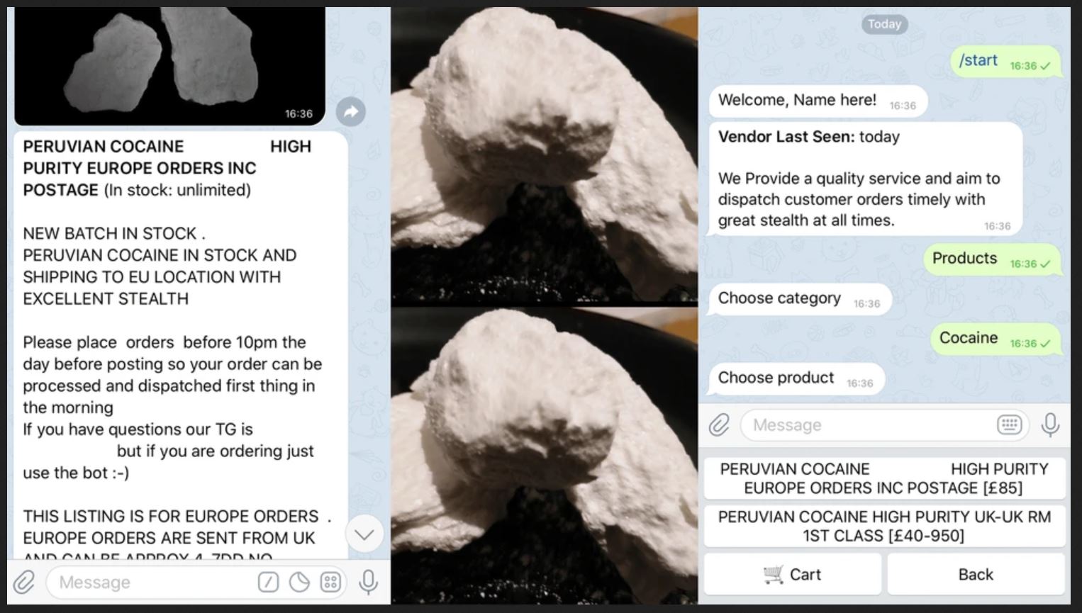 Drogen bestellen & kaufen im Darknet? DAS steckt dahinter! 94 screenshot vom televend drogenhandel als kokain-verkaufsangebot