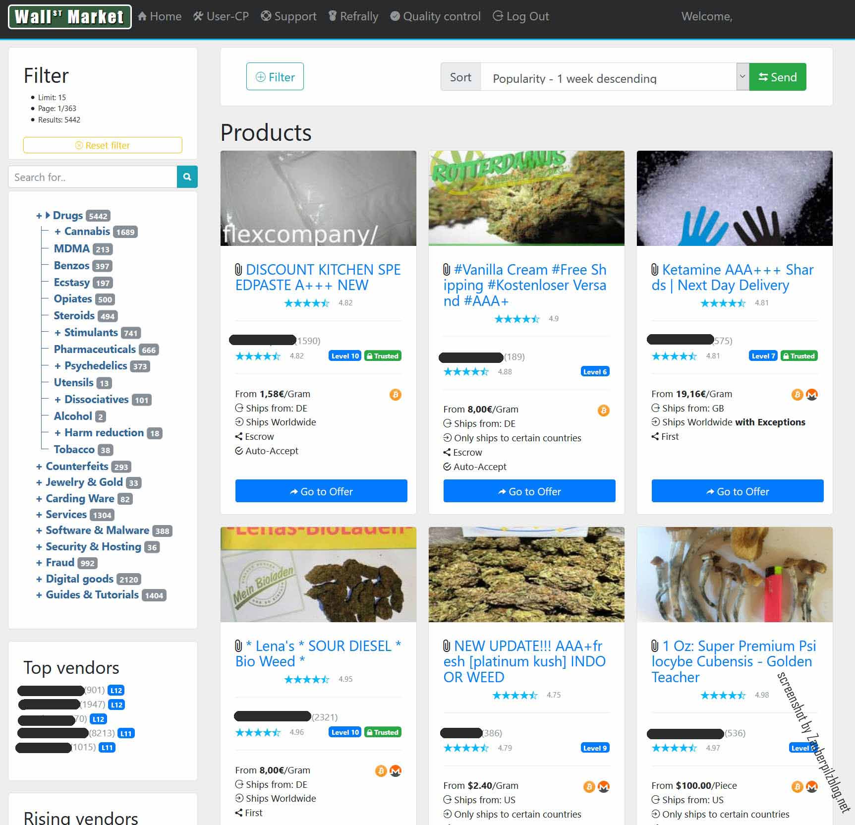 ? Gras kaufen und Cannabis online bestellen (Weed, Marihuana, Hanf) – Seriös & Sicher 45 screenshot vom wallstreet darknet markt zwecks drogen bestellen online
