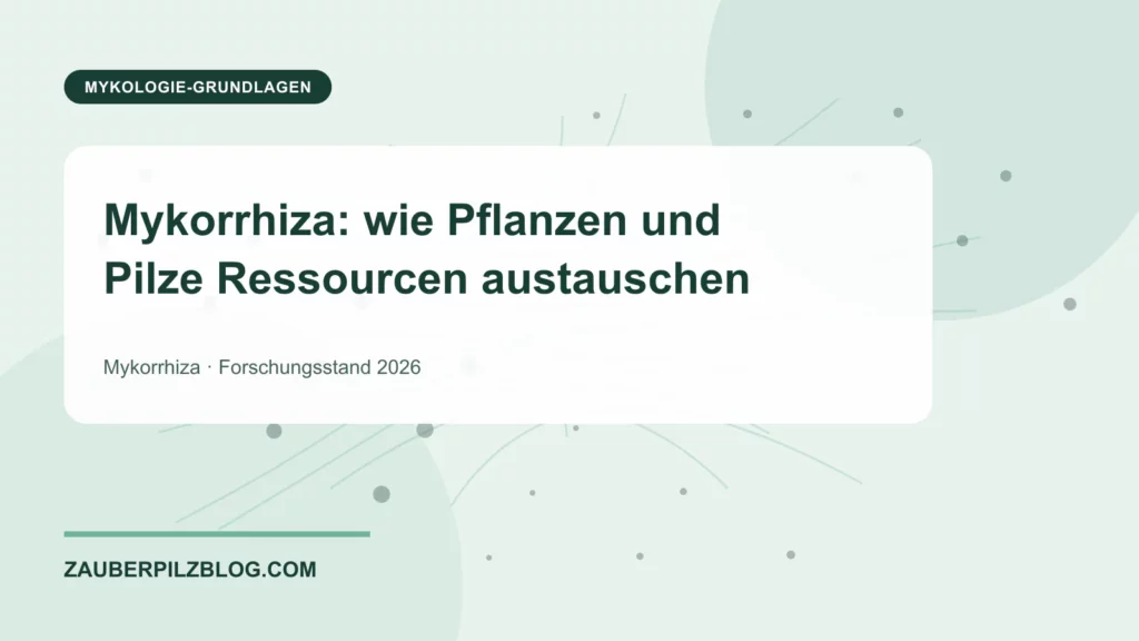 Mykorrhiza: wie Pflanzen und Pilze Ressourcen austauschen – wissenschaftliche Übersicht mit Schlüsselbegriffen und Forschungsstand 2026