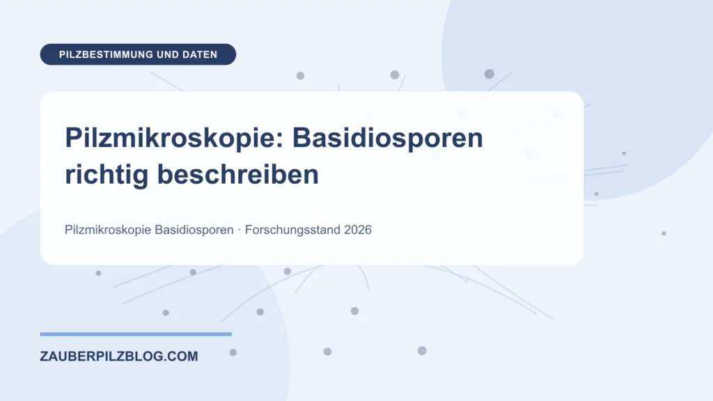 Pilzmikroskopie: Basidiosporen richtig beschreiben 1 Pilzmikroskopie: Basidiosporen richtig beschreiben – wissenschaftliche Übersicht mit Schlüsselbegriffen und Forschungsstand 2026