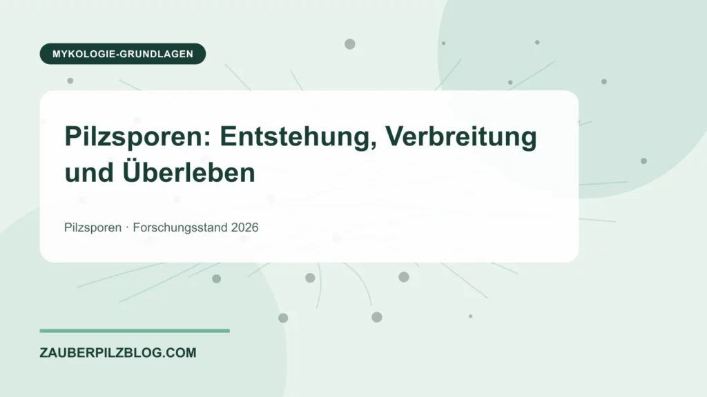 Pilzsporen: Entstehung, Verbreitung und Überleben 1 Pilzsporen: Entstehung, Verbreitung und Überleben – wissenschaftliche Übersicht mit Schlüsselbegriffen und Forschungsstand 2026