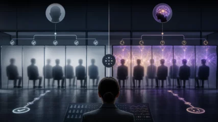 Zwei parallele klinische Studiengruppen, von denen eine durch sichtbare neuronale Effekte leichter zu erraten ist